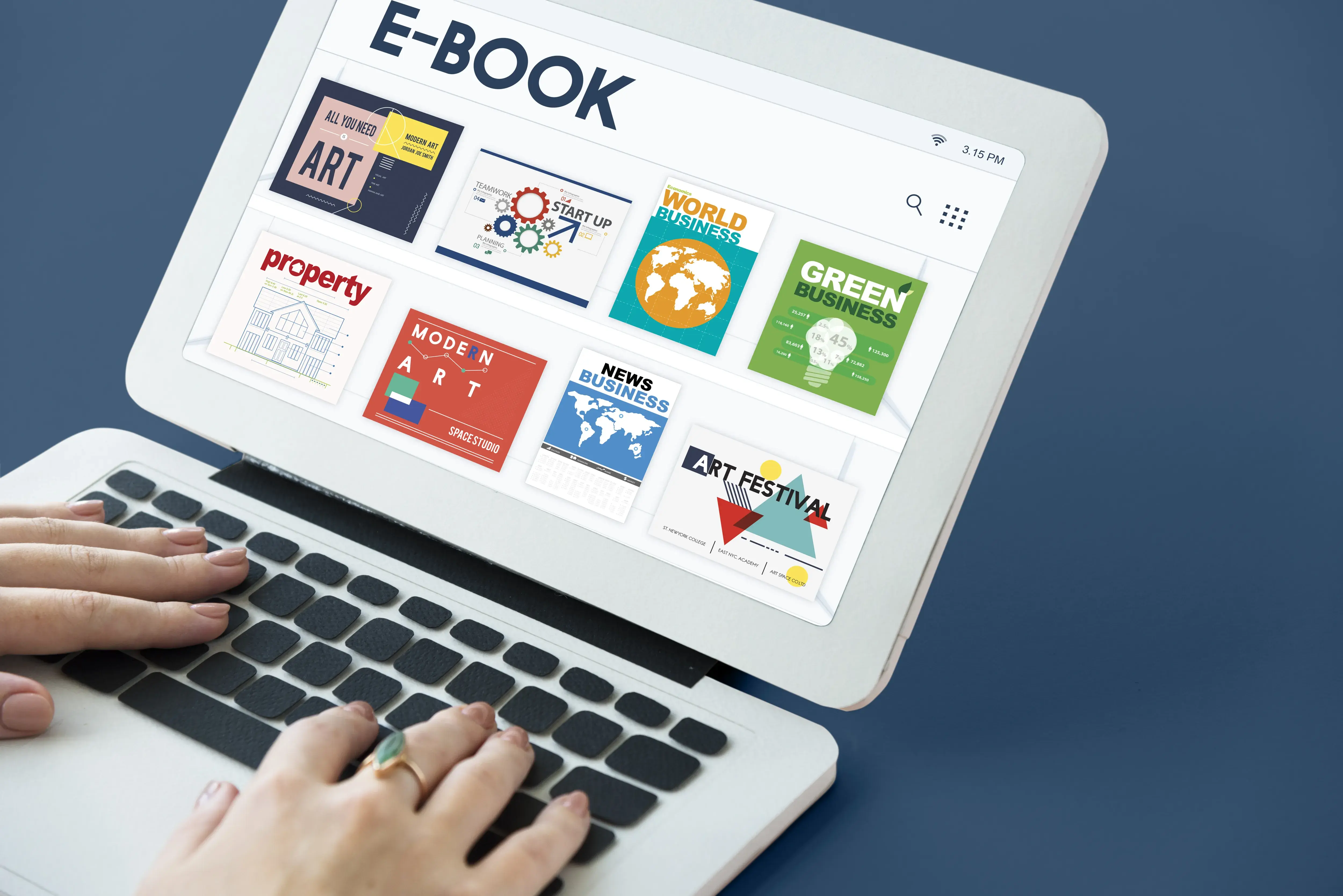 E-Book Aprendizaje en línea Educación Conocimiento Gráfico